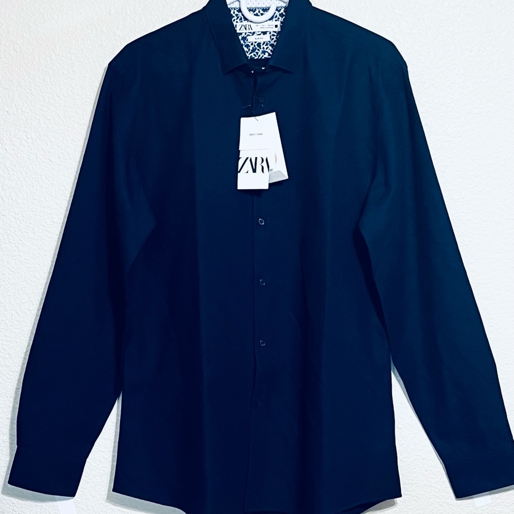 Navy Blue Longsleeves by ZARA